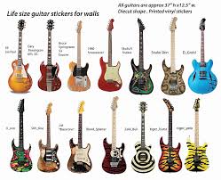 Guitar Stickers Diecut Wall Stickers