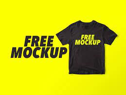 black t shirt mockup free psd