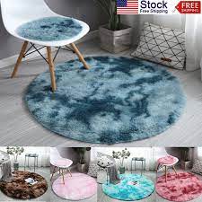 plush fluffy round area rug soft non