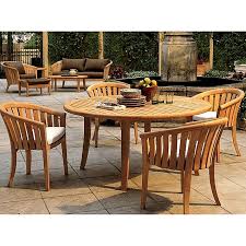 52 Inch Curved Outdoor Patio Dining Set