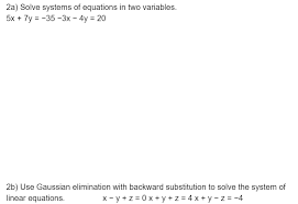 Solve Systems Of Equations In Two