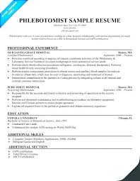 Cover Letter For Phlebotomist Cover Letter For With No Experience