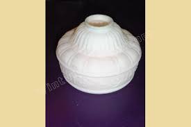 Antique Milk Glass Shade Typical On