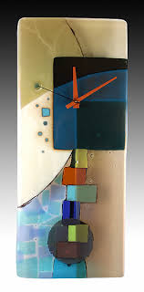 Andrea Fused Glass Pendulum Clock By