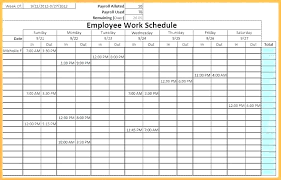 Work Shift Schedule Free Templates For Word And Excel 6 Day