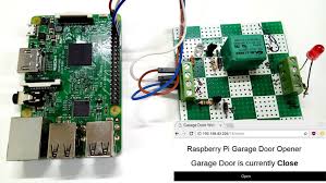 iot smart garage door opener using