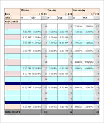 It is an important thing for those companies that run their businesses on shift basis. Total Employee Work Schedule Template Free Templates