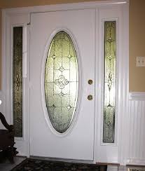 small oval leaded glass door inserts