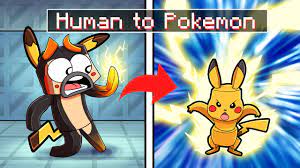 From HUMAN to POKEMON Transformation! (Minecraft) - YouTube