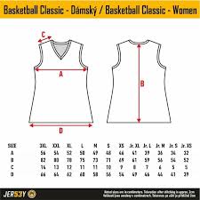 Basketball Size Charts Jersey 53 Dressed On The Best