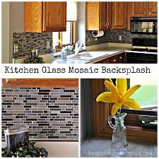 glass mosaic tile kitchen backsplash