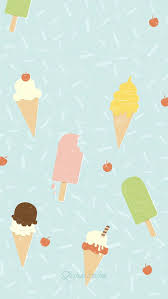 several flavors cute ice cream