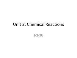 Ppt Unit 2 Chemical Reactions