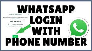 whatsapp login with phone number how