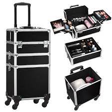 cosmetic trolley lockable train travel