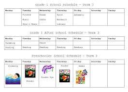 College Class Schedule Template 6 Free Documents Download Within