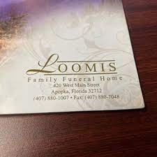 loomis family funeral home 420 w main