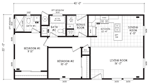 Brooks 20 X 40 800 Sqft Mobile Home