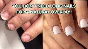 natural overlay nails how to do very