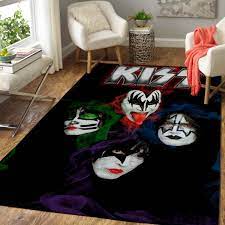 kiss rock band rug carpet area rug