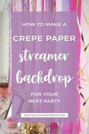crepe paper streamer backdrop