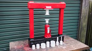 homemade hydraulic press with tool