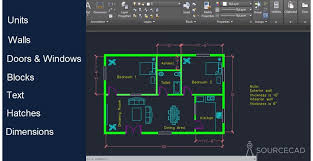 Making A Simple Floor Plan In Autocad
