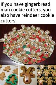 Kids will be amazed even if they just get to help place the nose!! If You Have A Gingerbread Man Cookie Cutter You Also Have Reindeer Cookies Cutter Awesome Isn T It See Image Below To Understand How Foodhacks