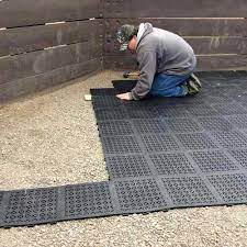rubber staylock perforated deck tile
