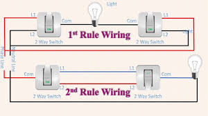 These two way switches have a single pole double throw (spdt) configuration. 2 Way Light Switch Wiring 2 Way Switch Switch Youtube