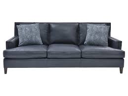 top grain leather sofa slate blue