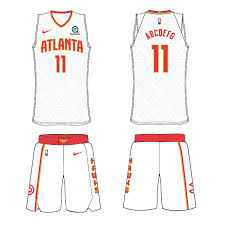 The blocky 'hawks' wordmark is unique, however, not drawing specifically from another jersey/look. Atlanta Hawks Basketball Wiki Fandom