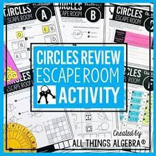 Circles Unit Review Escape Room