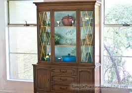 cabinet with removable wallpaper