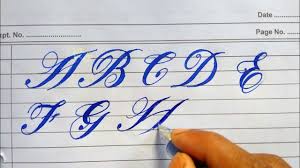 royal fancy cursive alphabet letters