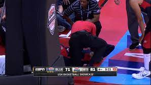 More pertinently, it was a practice game to prepare for an just having players on the court increases the odds that something like the paul george injury. Paul George Breaks His Leg Team Usa Blue Vs White 2014 Youtube