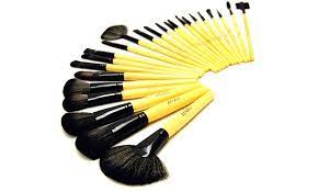 24 piece makeup brush set groupon goods