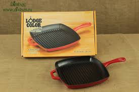 enameled cast iron square grill pan