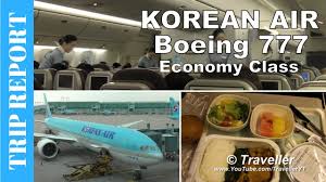 review korean air boeing 777 economy