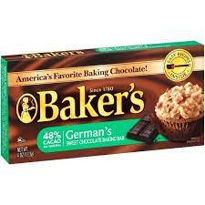 Baker's German Chocolate Baking Bars - Walmart.com gambar png
