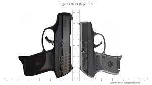 ruger ec9s vs ruger lcp size comparison