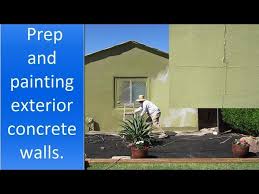 Painting Exterior Concrete Walls Of A