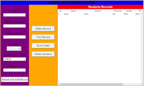 student management system using tkinter