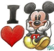 Uiteindelijk heb ik besloten om tekeningen te laten maken aan jongeren. I Love Mickey Mouse Original Drawing Joan Vizcarra Catawiki