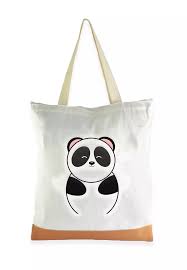 myriad print concepts tote bag panda