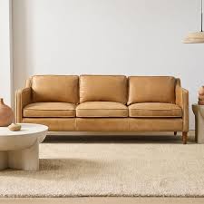 hamilton leather sofa 70 91 west elm