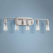 Muse 27 1 2 Wide Brushed Nickel 5 Light Bath Light 2y636 Lamps Plus