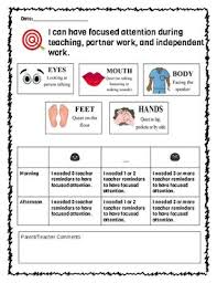 Whole Body Listening Incentive Chart