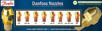 Full Chart Details Of Danfoss Oil Nozzles