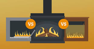 gas vs wood burning fireplaces vs